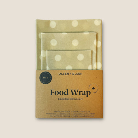 Olsen+Olsen 3-pack Beeswax Wraps