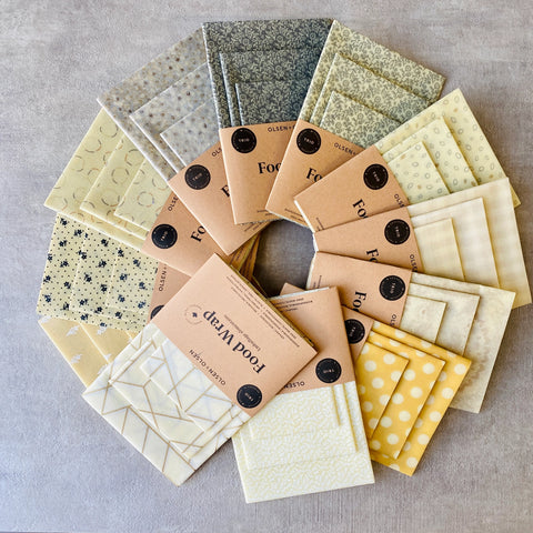 Olsen+Olsen 3-pack Beeswax Wraps