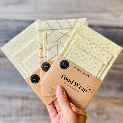 Olsen+Olsen 3-pack Beeswax Wraps